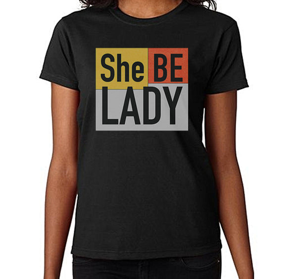 Women's She Be Lady Logo T-Shirt (Black)