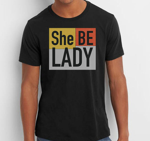 Men's She Be Lady Logo T-Shirt (Black)